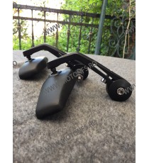 SET 2 OGLINZI UNIVERSAL PENTRU GHIDON NEGRU UNIVERSALE MOTO SCUTER ATV HONDA YAMAHA SUZUKI KAWASAKI DUCATI BMW TRIUMPH OG400-...