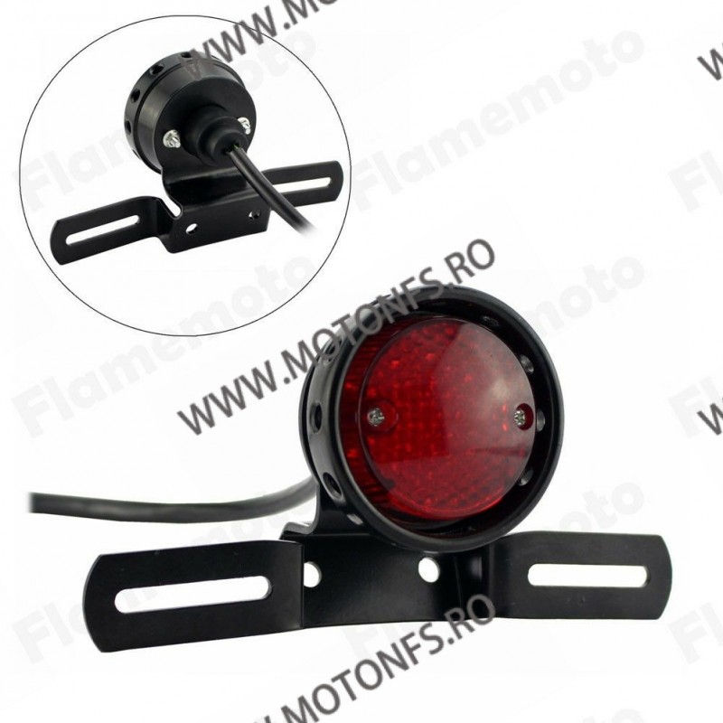 Stop Frana / Lampa Spate Suport Numar Cu Lumina Moto Universal