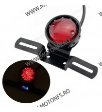 Stop Frana / Lampa Spate Suport Numar Cu Lumina Moto Universal Cafe Racer Choper Yamaha Kawasaki Honda Suzuki M5PH3  Stop 65,...