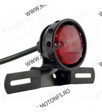 Stop Frana / Lampa Spate Suport Numar Cu Lumina Moto Universal Cafe Racer Choper Yamaha Kawasaki Honda Suzuki M5PH3  Stop 65,...