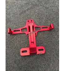 Suport Numar CNC + Lumina LED Rosu / motocicleta / scuter / atv / universal CODHPR3-2 HPZJR3-2  Suport Numar Universal Si Lum...