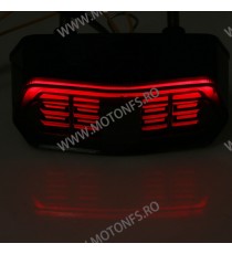 Stop cu leduri si semnale integrate Stop Frana / Lampa Spate  Moto Universal Cafe Racer Cromat Chooper Bobber UU2A0 UU2A0  St...