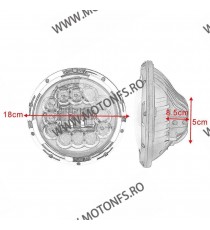 7 Inch Far Moto Omologat E9 Cafe Racer Chopper, Bobber HARLEY DAVIDSON E9FAH MS-HL90BB  Faruri Moto Universale 240,00 lei 240...