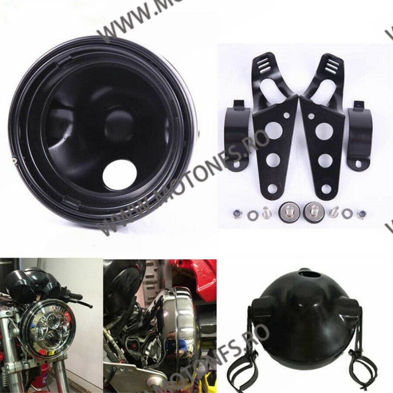 Carcasa Far Moto 7 Inchi / Suport far Furca BS0HQ MS-7HBB  Faruri Moto Universale 285,00 lei 285,00 lei 239,50 lei 239,50 lei