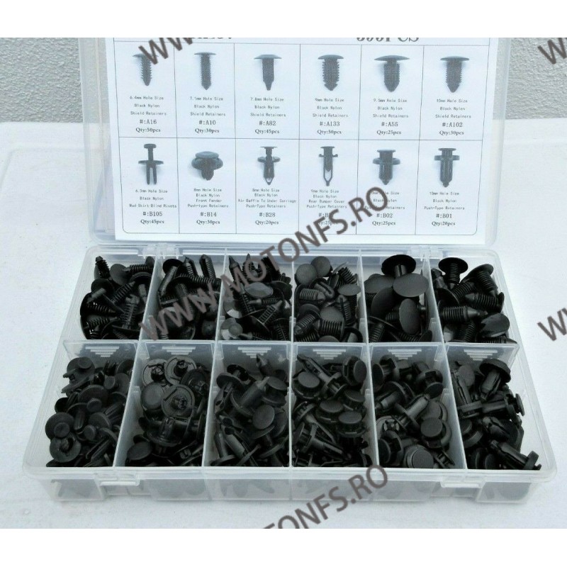 SET HE37-395PCS CLIPSURI CLEME AUTO DE PLASTIC AQ7MX HE37-395PCS  Clipsuri 98,00 lei 98,00 lei 82,35 lei 82,35 lei