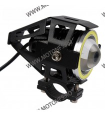 125W 12V Motocicleta faruri 3000LM moto reflectorul U7 LED-uri de conducere de ceață Spot Head Light Lampă decorative D1101  ...