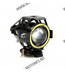 125W 12V Motocicleta faruri 3000LM moto reflectorul U7 LED-uri de conducere de ceață Spot Head Light Lampă decorative D1101  ...