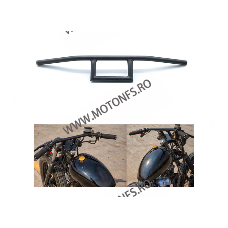 22mm Lungimea 68CM Ghidon Otel Negru Universal moto Cafe Racer Chopper Dragstyle Dragbar 66MNI 66MNI  Ghidon 135,00 lei 135,0...