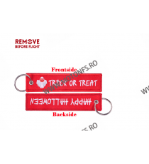 Trick Or Treat / Happy Halloween Breloc Moto Brodat Pe Ambele Fete JU4W1 JU4W1  Breloc Chei 10,00 lei 10,00 lei 8,40 lei 8,40...