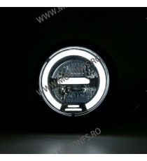 Far LED Universal Moto 5.75 inch Cu Angel Eye cafe racer chopper, bobber W5STV W5STV  Faruri Moto Universale 269,00 lei 199,0...