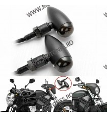 Set 2 Buc Semnale Semnalizatoare Bullet Moto Cafe Racer Bobber Chopper Retro A08Y2 A08Y2  Semnal Universale Cafe Racer Choppe...
