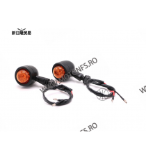 Set 2 Buc Semnale Semnalizatoare LED Moto Cafe Racer Bobber Chopper Retro 5AJER 5AJER  Semnale Cafe Racer, Bobber & Custom 85...