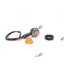 Set 2 Buc Semnale Semnalizatoare LED Bullet Grid Moto Cafe Racer Bobber Chopper Retro 5AJER 5AJER  Semnale Semnalizatoare 85,...