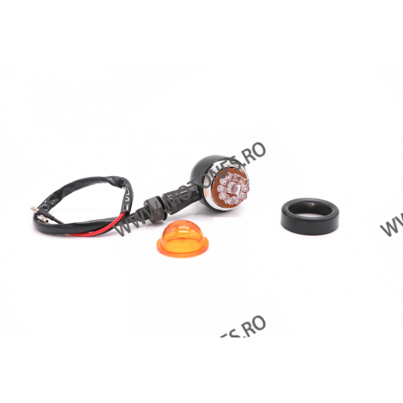 Set 2 Buc Semnale Semnalizatoare LED Moto Cafe Racer Bobber Chopper Retro 5AJER 5AJER  Semnale Cafe Racer, Bobber & Custom 85...