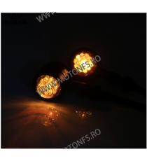 Set 2 Buc Semnale Semnalizatoare LED Moto Cafe Racer Bobber Chopper Retro 5AJER 5AJER  Semnale Cafe Racer, Bobber & Custom 85...