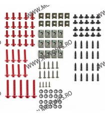 Set 223pcs Suruburi Carene +Suruburi parbriza+ clipsuri+distantiere+prinderi+saibe Universal Moto Honda Kawasaki Suzuki Yamah...