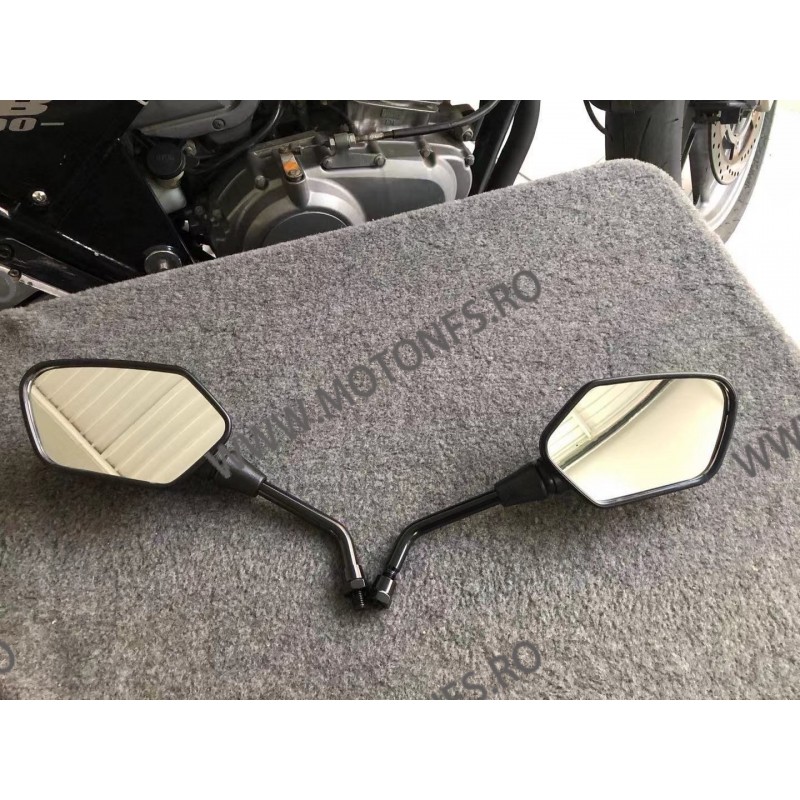 SET 2 BUC OGLINZI M10 MOTO / MOTOCICLETA / SCUTER / ATV / UNIVERSALE CB400 CB600F Hornet Shadow Valkyrie ATV XF-498  Oglinzi ...