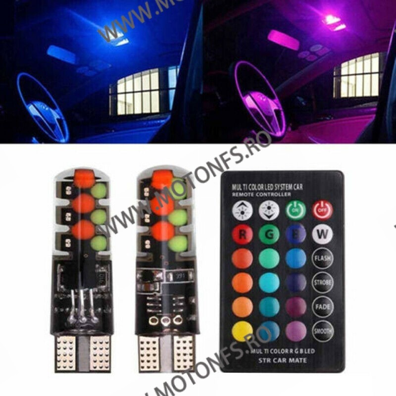 Set 2 becuri LED 12v auto Moto RGB, cu telecomanda BMP2P BMP2P Lumini Decorative 39,00 RON 39,00 RON 32,77 RON 32,77 RON Set 2 becuri LED 12v auto Moto RGB, cu telecomanda BMP2P BMP2P Lumini Decorative 39,00 RON 39,00 RON 32,77 RON 32,77 RON