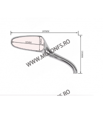Set 2 Buc oglinzi racing Universal Prindere suruburi Negru 8mm / 10mm Cod SF031 SF031  Oglinzi Retrovizoare Universale 135,00...