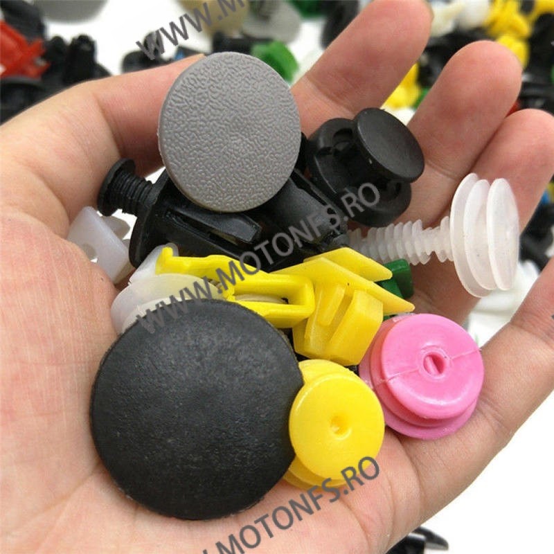 Pachet 500 bucati cleme, clipsuri, bumbi Moto / auto pentru interior - exterior DEL6O DEL6O  Clipsuri 50,00 lei 50,00 lei 42,...