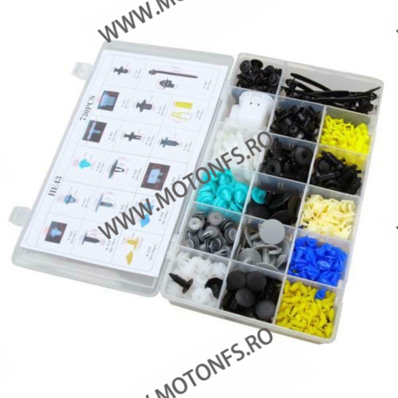 SET HE43-730pcs CLIPSURI CLEME AUTO DE PLASTIC XUNR3 HE43-730pcs  Clipsuri 89,00 lei 89,00 lei 74,79 lei 74,79 lei