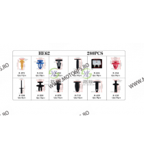 SET HE62-280pcs CLIPSURI CLEME AUTO DE PLASTIC R13GB HE62-280pcs  Clipsuri 90,00 lei 90,00 lei 75,63 lei 75,63 lei