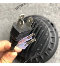 7 inch Far Universal Moto Omologat E9 Cu Angel Eye cafe racer chopper, bobber,Auto B977X B977X  Faruri Moto Universale 295,00...