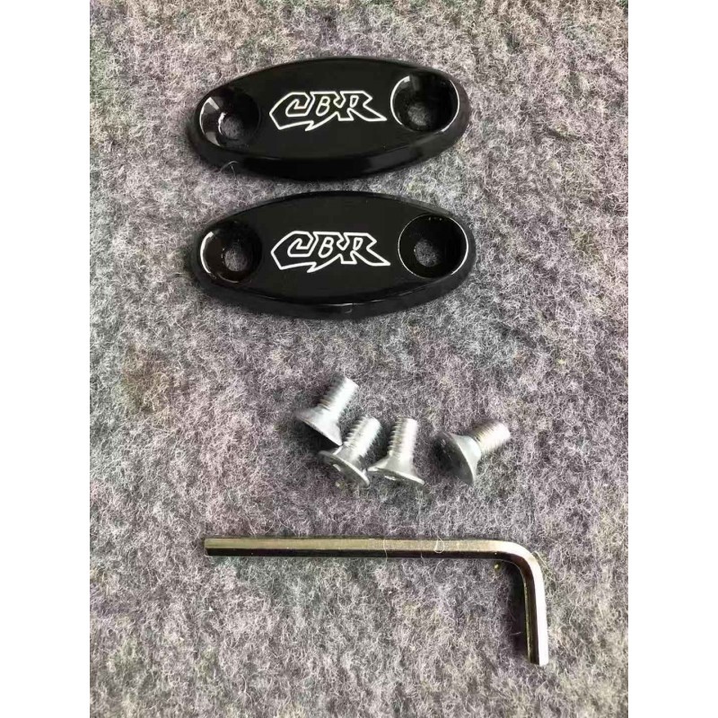 Set capace acoperire gauri oglinzi CBR600RR F4 , CBR600RR F4i , CBR 600 RR , CBR 929 RR , CBR954RR , CBR1000RR ,NEGRU co222-0...