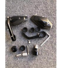 Set 2 Oglinzi Capete Ghidon Negru UNIVERSALE MOTO SCUTER ATV HONDA YAMAHA SUZUKI KAWASAKI DUCATI BMW TRIUMPH SF096  Oglinzi C...