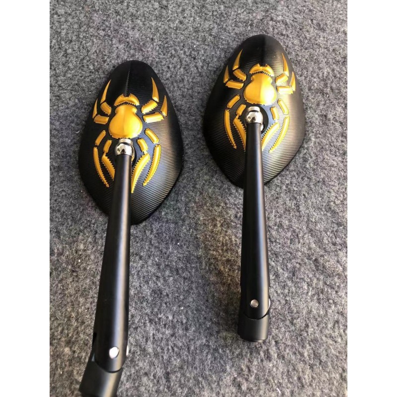 Set 2 Buc Oglinzi Retrovizoare Universal CNC Pentru Motocicleta Naked Streetfighter Sport Negru K236E K236E  Oglinzi Aluminiu...