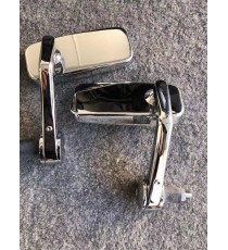 SET 2 OGLINZI UNIVERSAL PENTRU GHIDON CHROME UNIVERSALE MOTO SCUTER ATV HONDA YAMAHA SUZUKI KAWASAKI DUCATI BMW TRIUMPH OG400...