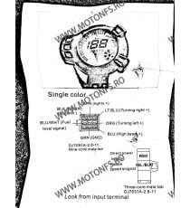 Universal Motorcycle Speedometer Tachometer Gauge 7 Color For Yamaha BWS125 DSD5L  kilometraj universal  199,00 RON 199,00 RO...