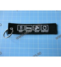 Eat Sleep Ride Repeat Breloc Brodat Pe Ambele Fete E055B E055B  Breloc Chei 10,00 lei 10,00 lei 8,40 lei 8,40 lei
