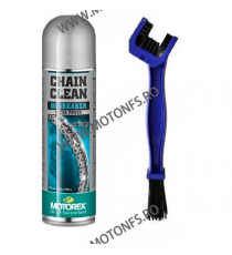 MOTOREX OFERTA - CHAIN CLEAN SPRAY - 500ml (SPRAY CURATARE LANT) + PERIE LANT 980-166-OUT1015 MOTOREX MOTOREX  Curatare Lantu...