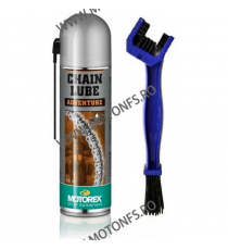 MOTOREX OFERTA - SPRAY LANT ADVENTURE - 500ml (CHAIN LUBE) + PERIE CURATARE LANT 960-846-OUT1015 MOTOREX MOTOREX Ungere Lantu...