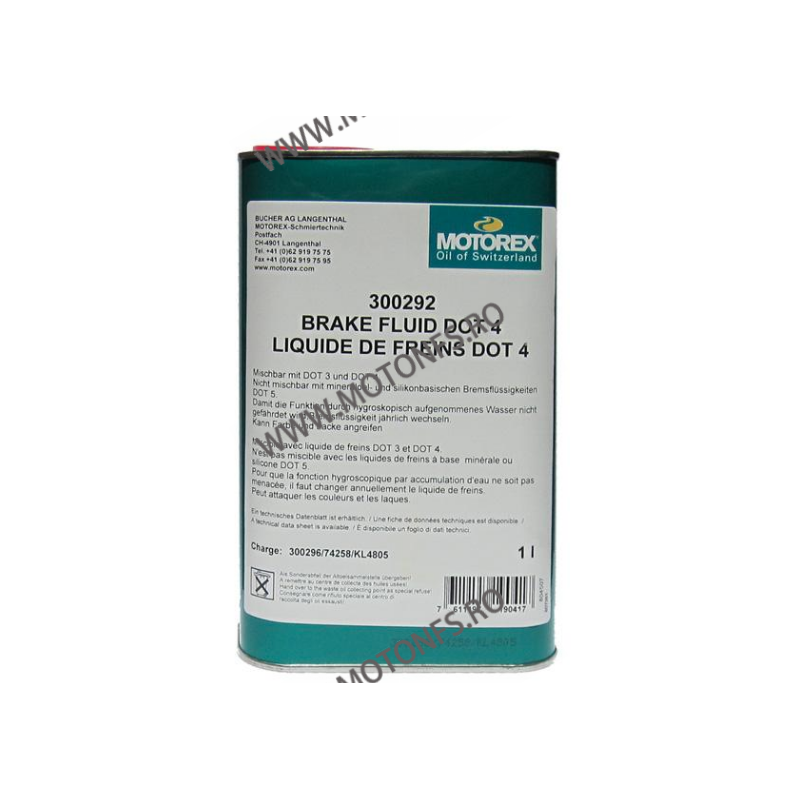 MOTOREX - LICHID FRANA DOT 4 - 1L 970-214  MOTOREX  58,00 RON 52,00 RON 48,74 RON 43,70 RON product_reduction_percent