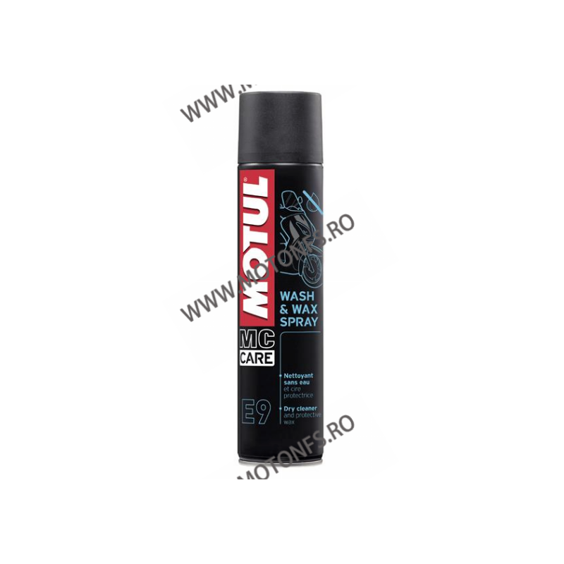 MOTUL - E9 WASH & WAX SPRAY - 400ml M3-174  MOTUL Exterior / Carenaj 40,00 lei 40,00 lei 33,61 lei 33,61 lei