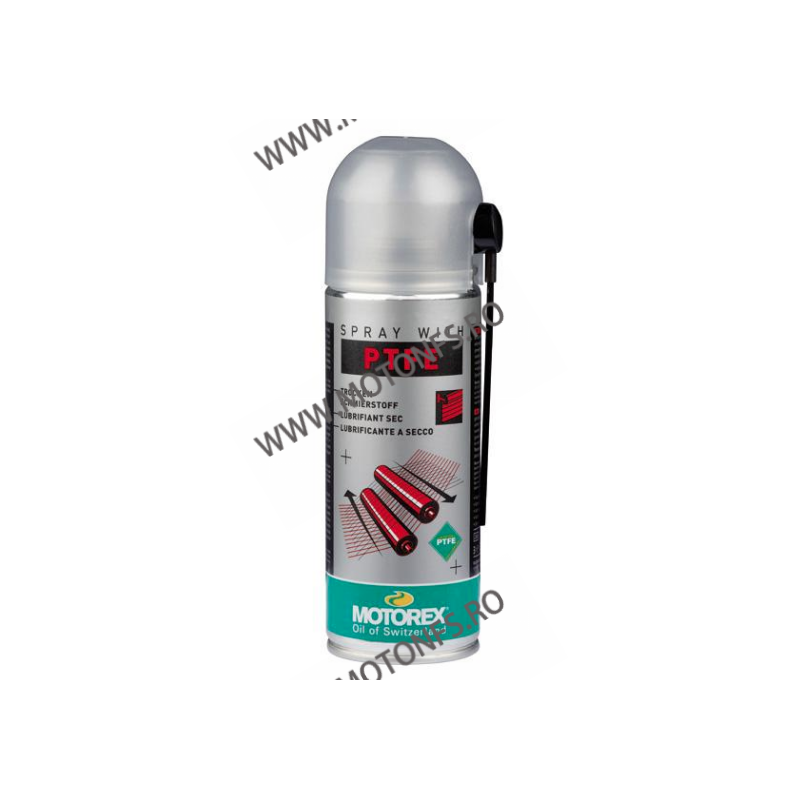 MOTOREX - SPRAY PTFE (TEFLON) SPRAY - 200ml 970-543  MOTOREX 100,00 RON 89,00 RON 84,03 RON 74,79 RON product_reduction_percent