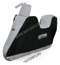 [dimensiuni: 203x83x184] OXFORD - husa moto / scooter AQUATEX - pentru parbriz inalt si topcase, small (S) OX-CV217  Huse Mot...