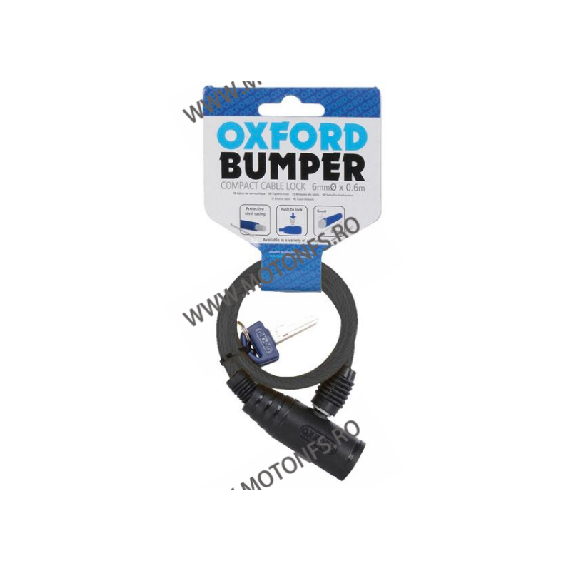 OXFORD - BUMPER CABLE LOCK 600mm X 6mm - SMOKE OX-OF02  Securitate 20,00 lei 20,00 lei 16,81 lei 16,81 lei