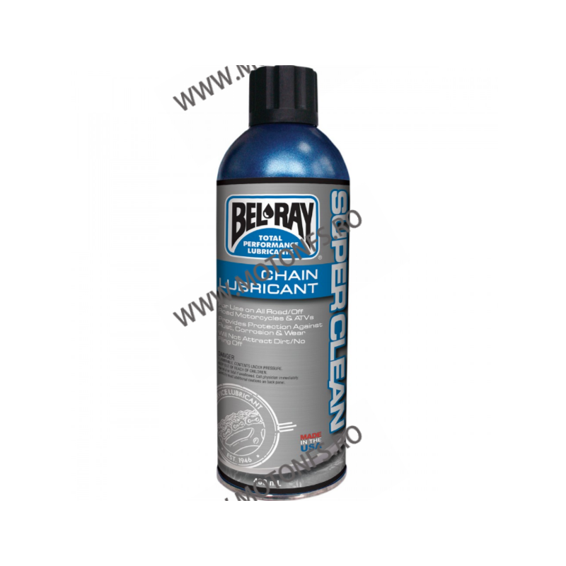 Spray de lubrifiat lantul Bel-Ray SUPERCLEAN CHAIN LUBRICANT (spray 175ml) 99470-A175W BEL-RAY BEL-RAY Ungere Lanturi 42,00 l...