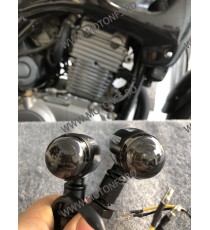 Set 2 Buc Semnale Pe LED Semnalizatoare Bullet Moto Cafe Racer Bobber Chopper Retro KG9BZ KG9BZ  Semnal Universale Cafe Racer...