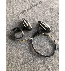 Set 2 Buc Semnale Pe LED Semnalizatoare Bullet Moto Cafe Racer Bobber Chopper Retro KG9BZ KG9BZ  Semnal Universale Cafe Racer...
