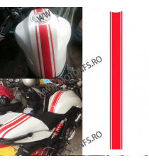 50cm x 4.5cm 1Buc Autocolant / Sticker Moto / Auto Reflectorizante Stikere Negru Alb Rosu Carena Moto GCWT5  Autocolante Care...