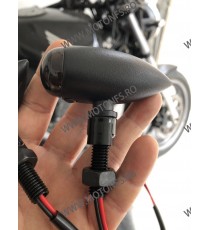 Set 2 Buc Semnale Semnalizatoare Bullet Moto Cafe Racer Bobber Chopper Retro A08Y2 A08Y2  Semnal Universale Cafe Racer Choppe...