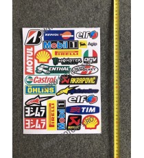 Set Autocolant / Stickere Pentru Moto ATV MoTul Repsol Mobil ELf AGV OHLINS Pirelli Akrapovic Monster Castrol Alpinstar D6BMI...