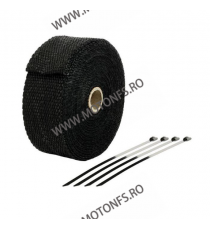 SIFAM - BANDA TERMICA (PT. EVACUARI), LUNGIME - 10m, LATIME 50mm, GROSIME 1,5mm - NEGRU (+4 COLIERE) SD-BTE100N  Protectie & ...