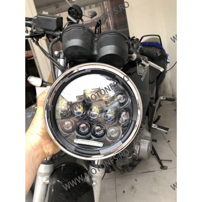 Far Universal Moto 7 inch Cu Angel Eye cafe racer chopper, bobber 9RF71 9RF71  Faruri Moto Universale 265,00 lei 265,00 lei 2...