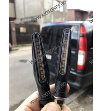 Semnalizari moto semnal ascendent LED flexibile, Semnalizari motociclete Led, semnalizari led dinamic Negru SUDC95101 SUDC951...