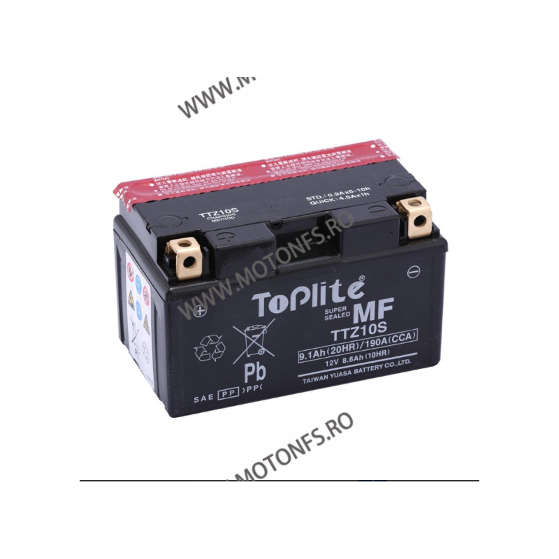TOPLITE (brand YUASA) - Acumulator cu intretinere TTZ10S / YTZ10S 295-678 Baterii TOPLITE YUASA 325,00 lei 292,00 lei 273,11... TOPLITE (brand YUASA) - Acumulator cu intretinere TTZ10S / YTZ10S 295-678 Baterii TOPLITE YUASA 325,00 lei 292,00 lei 273,11...
